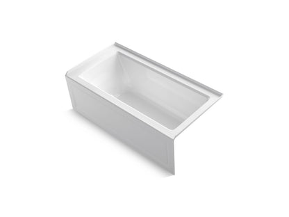 KOHLER K-1947-GHRAW Archer 60" x 30" alcove Heated BubbleMassage air bath with Bask heated surface, right drain