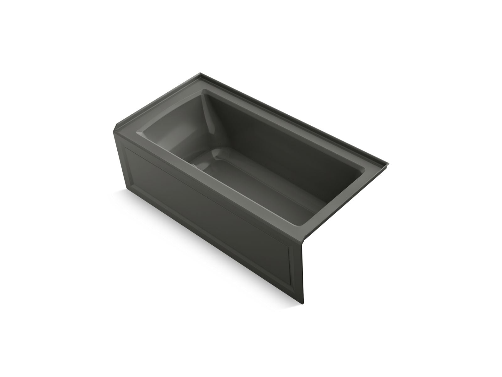 KOHLER K-1947-GHRAW Archer 60" x 30" alcove Heated BubbleMassage air bath with Bask heated surface, right drain