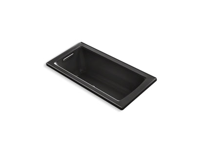 KOHLER K-1947-GHW Archer 60" x 30" drop-in Heated BubbleMassage air bath with Bask heated surface