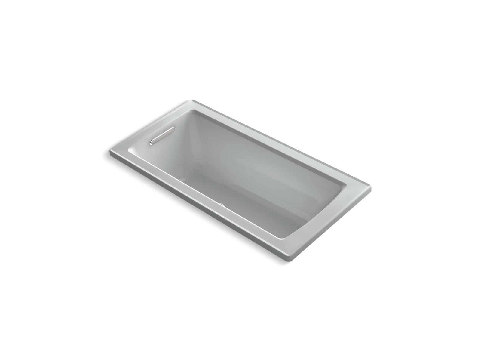 KOHLER K-1947-GHW Archer 60" x 30" drop-in Heated BubbleMassage air bath with Bask heated surface