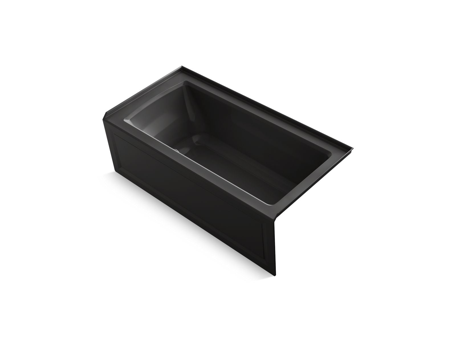 KOHLER K-1947-GHRAW Archer 60" x 30" alcove Heated BubbleMassage air bath with Bask heated surface, right drain