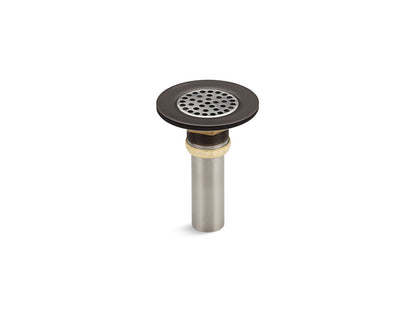 KOHLER K-8807 Brass sink drain and strainer with tailpiece for 3-1/2" to 4" outlet