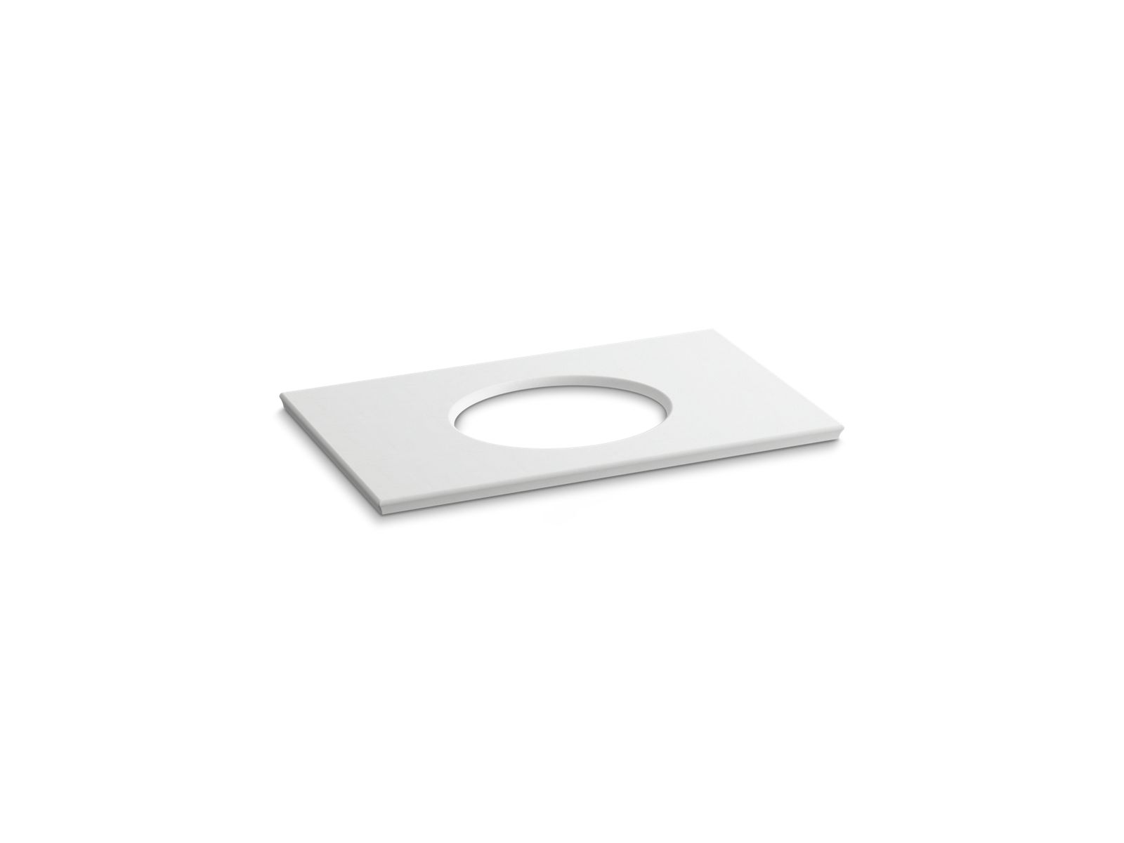 KOHLER K-5423 Solid/Expressions 37" vanity top with single Verticyl oval cutout