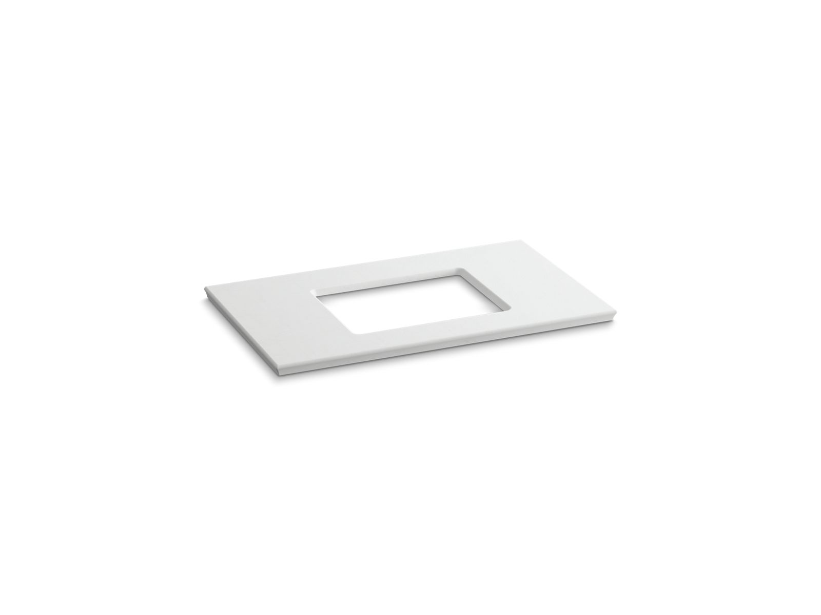 KOHLER K-5457 Solid/Expressions 37" vanity top with single Verticyl rectangular cutout