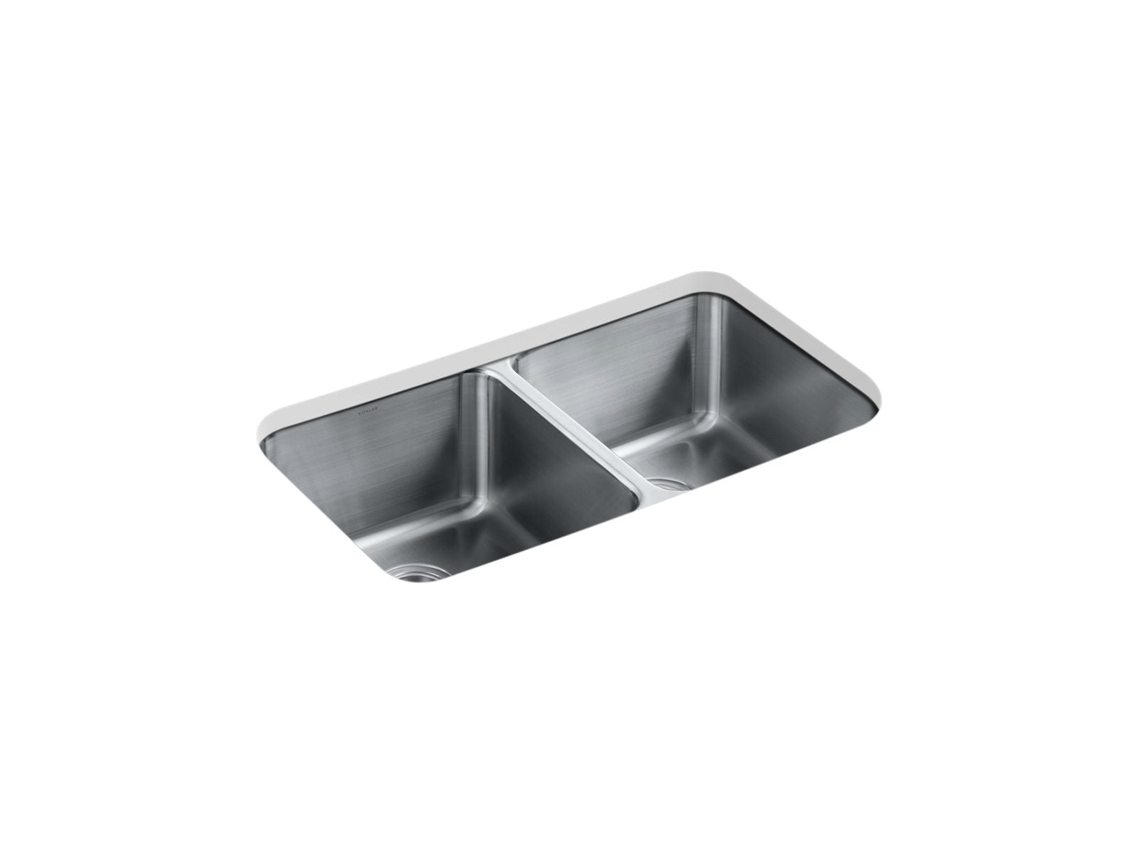KOHLER K-3171-HCF Undertone Preserve 31-1/2" undermount double-bowl kitchen sink