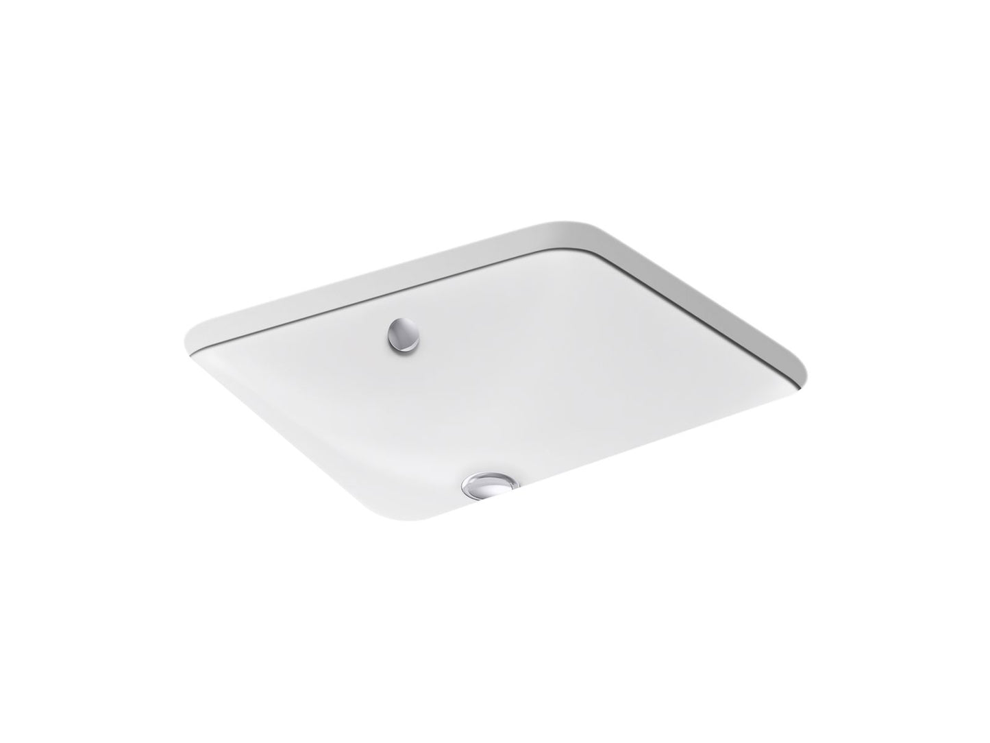 KOHLER K-5400 Iron Plains 18-1/2" rectangular drop-in/undermount bathroom sink