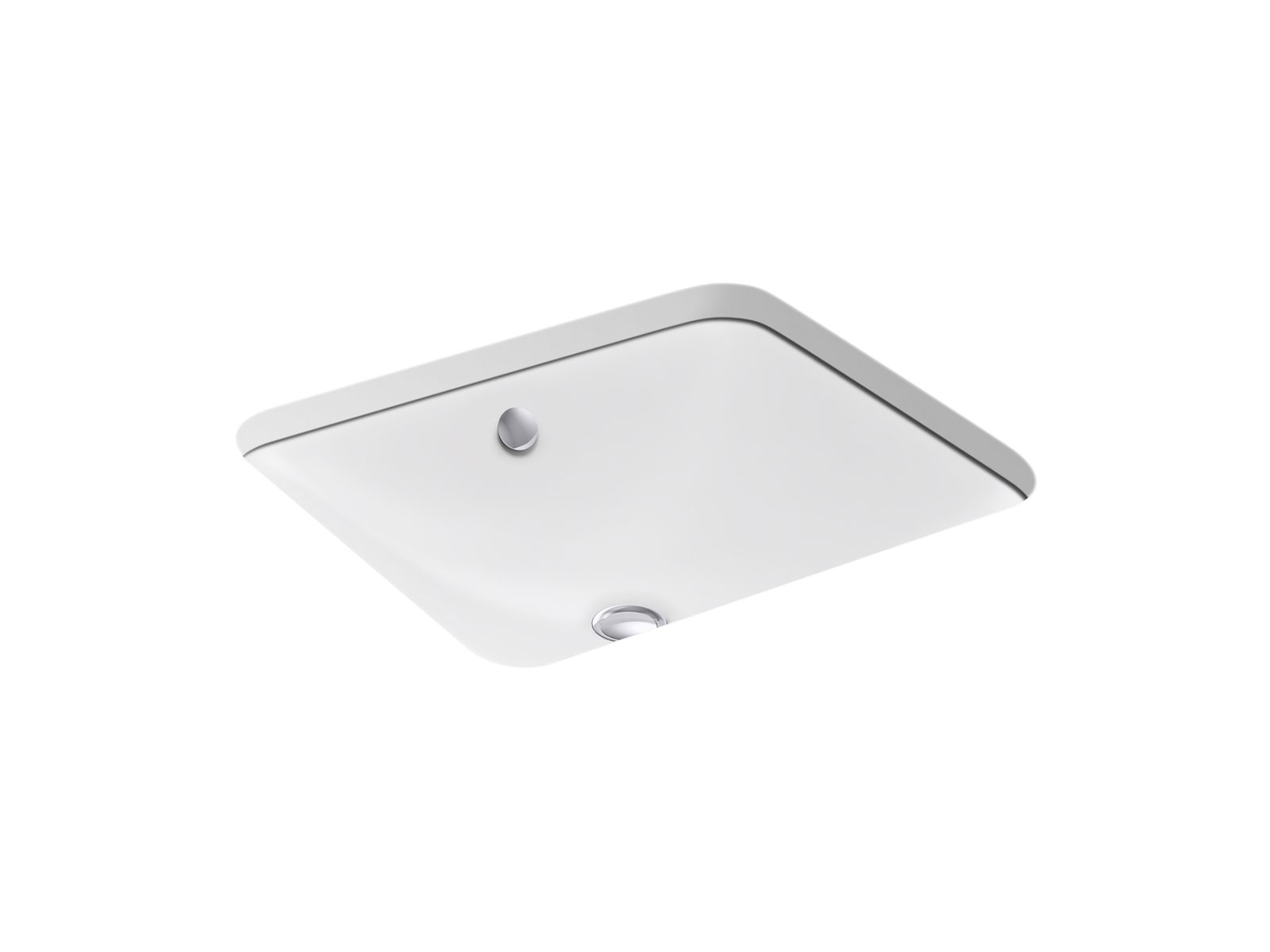 KOHLER K-5400 Iron Plains 18-1/2" rectangular drop-in/undermount bathroom sink