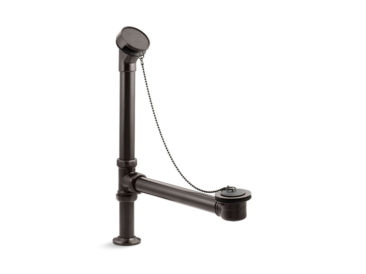 KOHLER K-106 Antique Bath drain, chain and rubber stopper