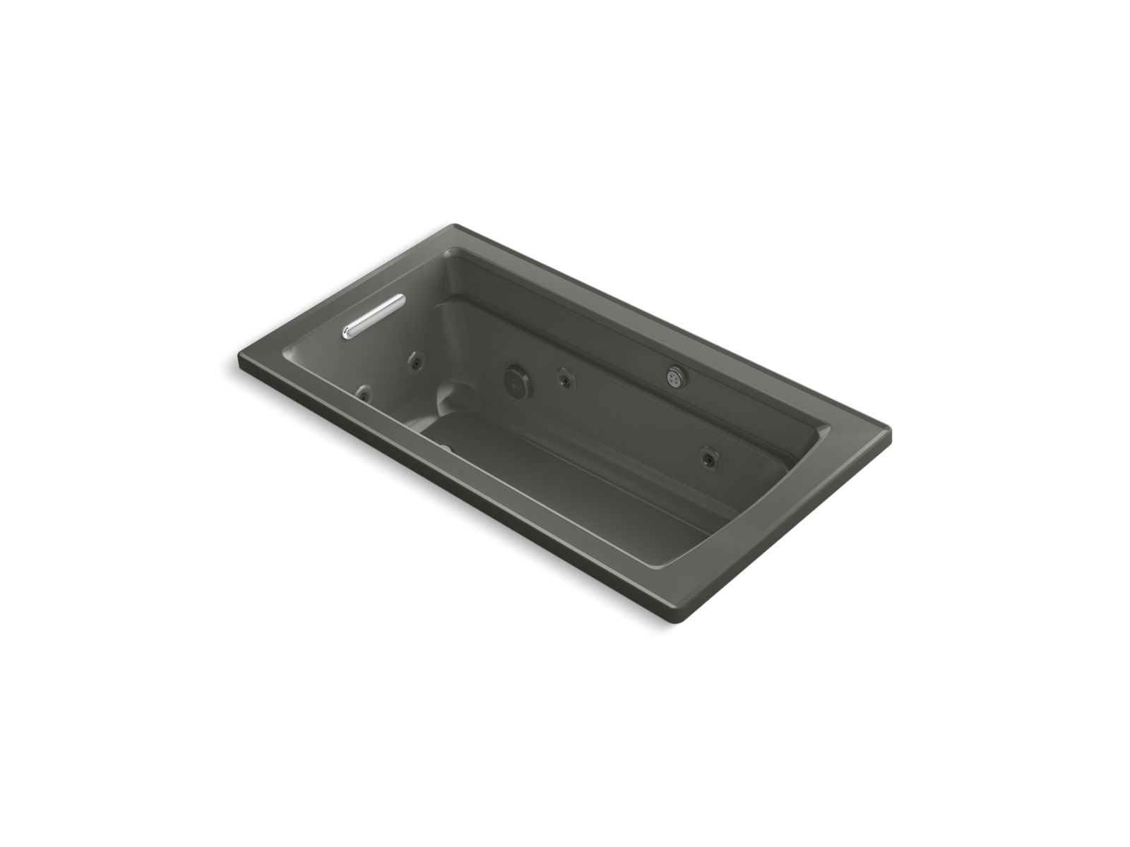 KOHLER K-1122-XHGH Archer 60" x 32" drop-in Heated BubbleMassage air bath and whirlpool