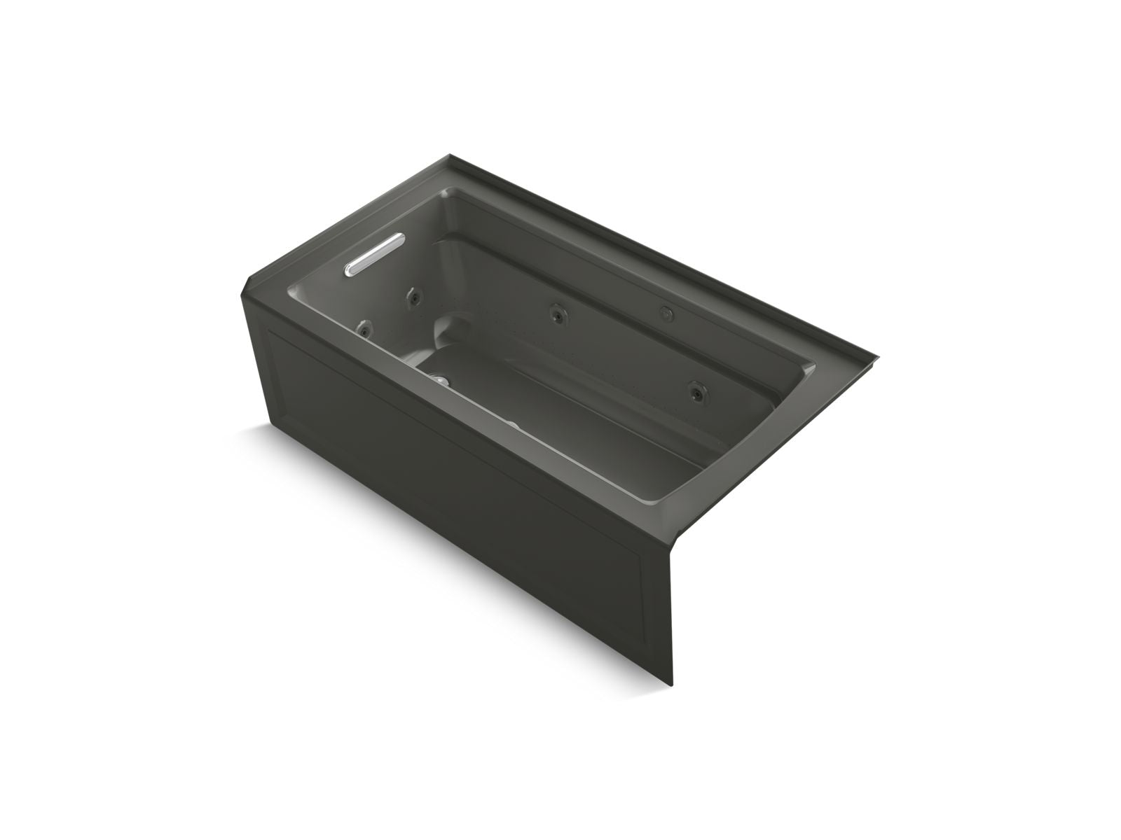 KOHLER K-1122-XGHLA Archer 60" x 32" alcove Heated BubbleMassage air bath and whirlpool, left drain