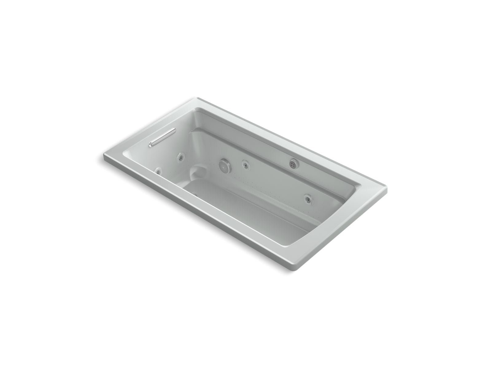 KOHLER K-1122-XHGH Archer 60" x 32" drop-in Heated BubbleMassage air bath and whirlpool