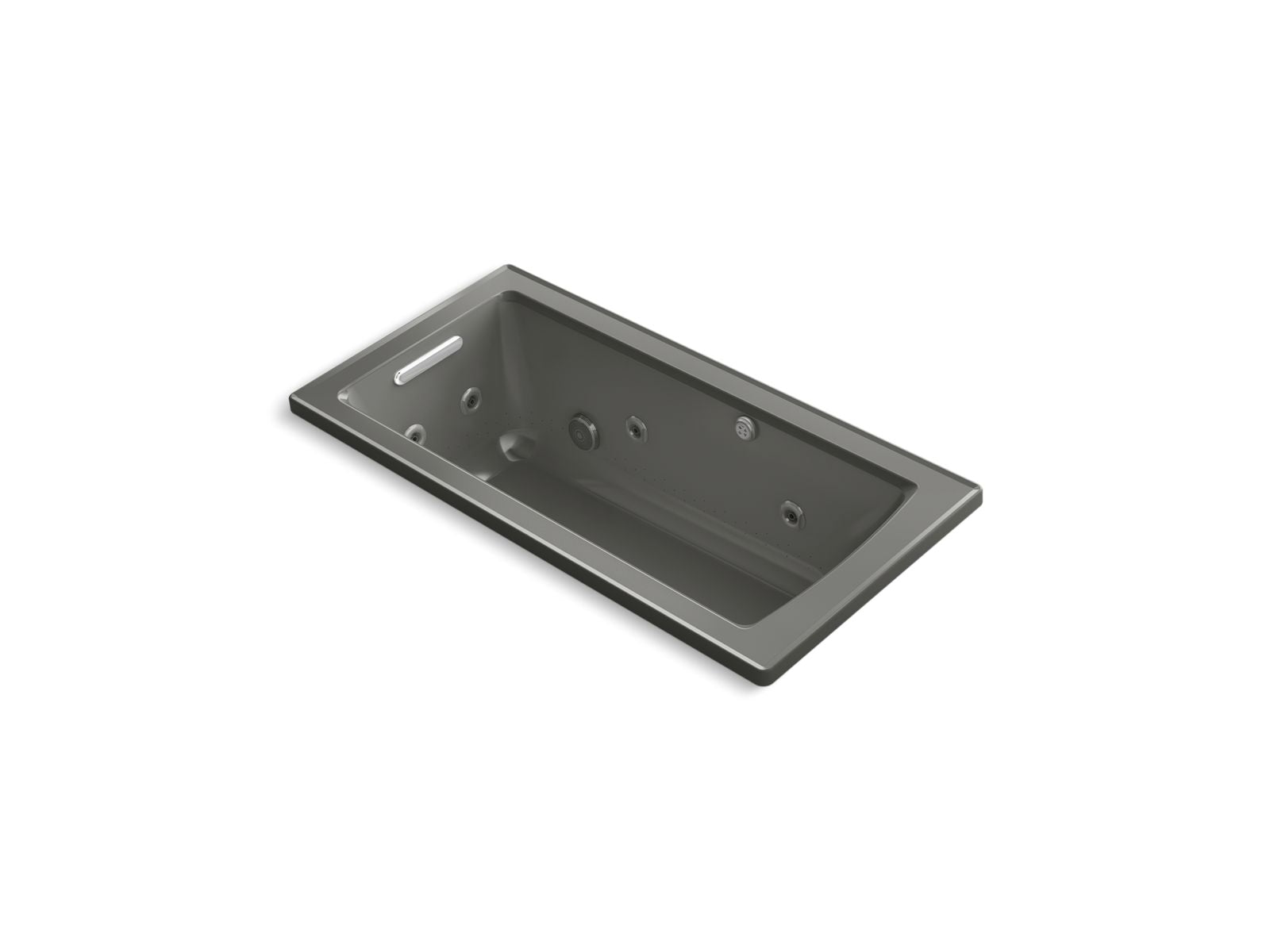 KOHLER K-1947-XHGH Archer 60" x 30" drop-in Heated BubbleMassage air bath with whirlpool
