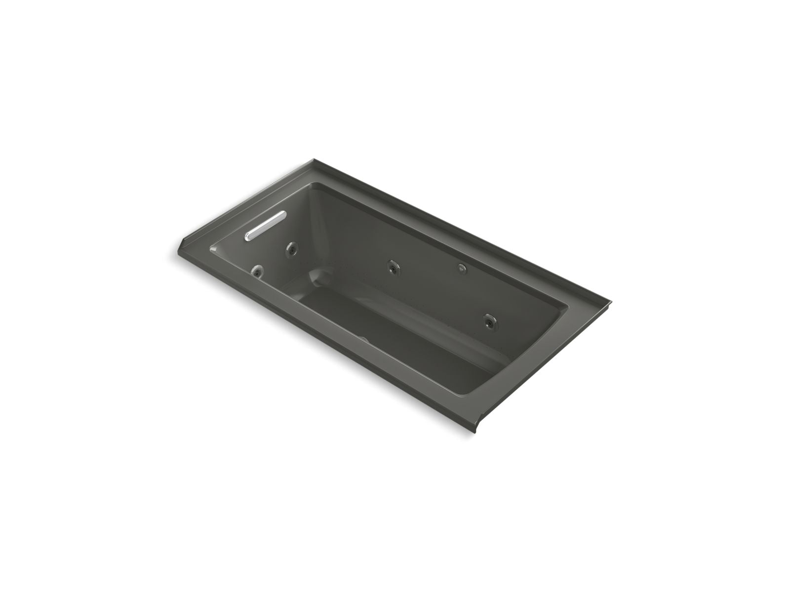 KOHLER K-1947-XHGHL Archer 60" x 30" alcove Heated BubbleMassage air bath and whirlpool, left drain