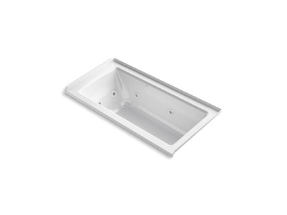 KOHLER K-1947-XHGHR Archer 60" x 30" alcove Heated BubbleMassage air bath and whirlpool, right drain