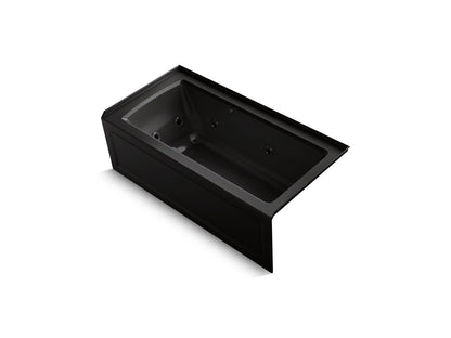 KOHLER K-1947-XGHRA Archer 60" x 30" alcove Heated BubbleMassage air bath and whirlpool, right drain