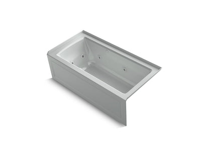 KOHLER K-1947-XGHRA Archer 60" x 30" alcove Heated BubbleMassage air bath and whirlpool, right drain