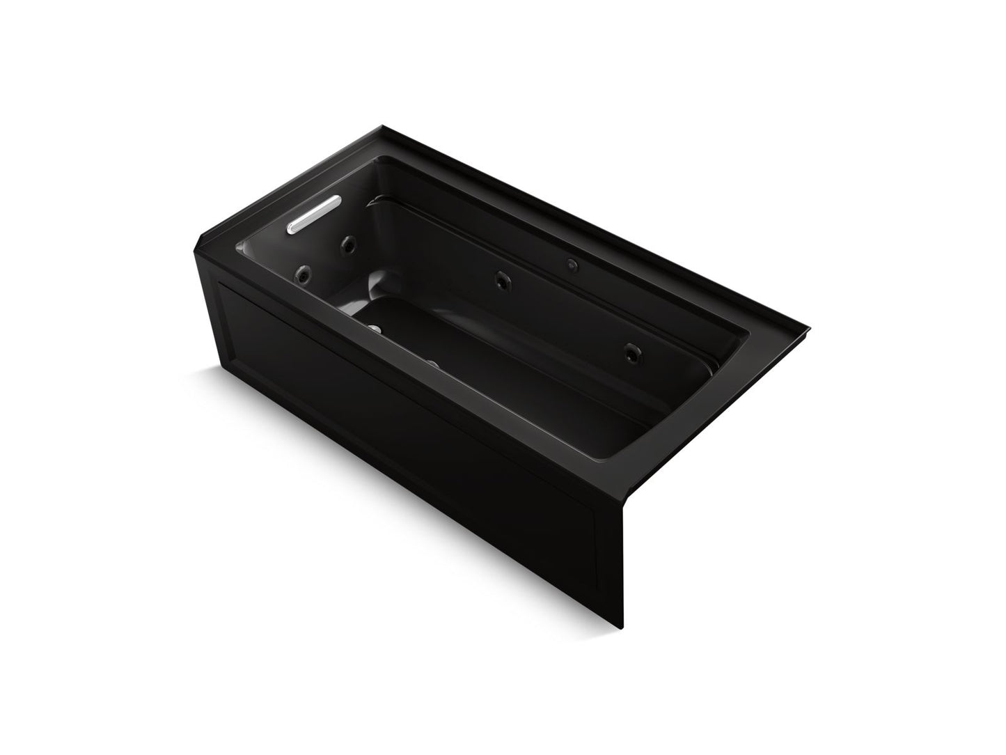 KOHLER K-1949-XGHLA Archer 66" x 32" alcove Heated BubbleMassage air bath and whirlpool, left drain