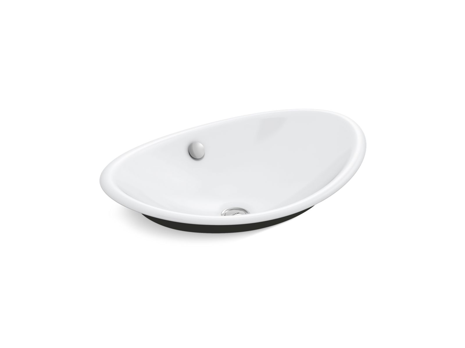 KOHLER K-5403-P5 Iron Plains 20-3/4" oval vessel bathroom sink