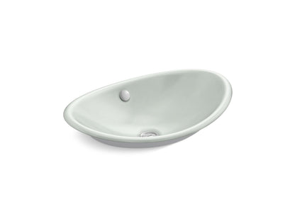 KOHLER K-5403-W Iron Plains 20-3/4" oval vessel bathroom sink