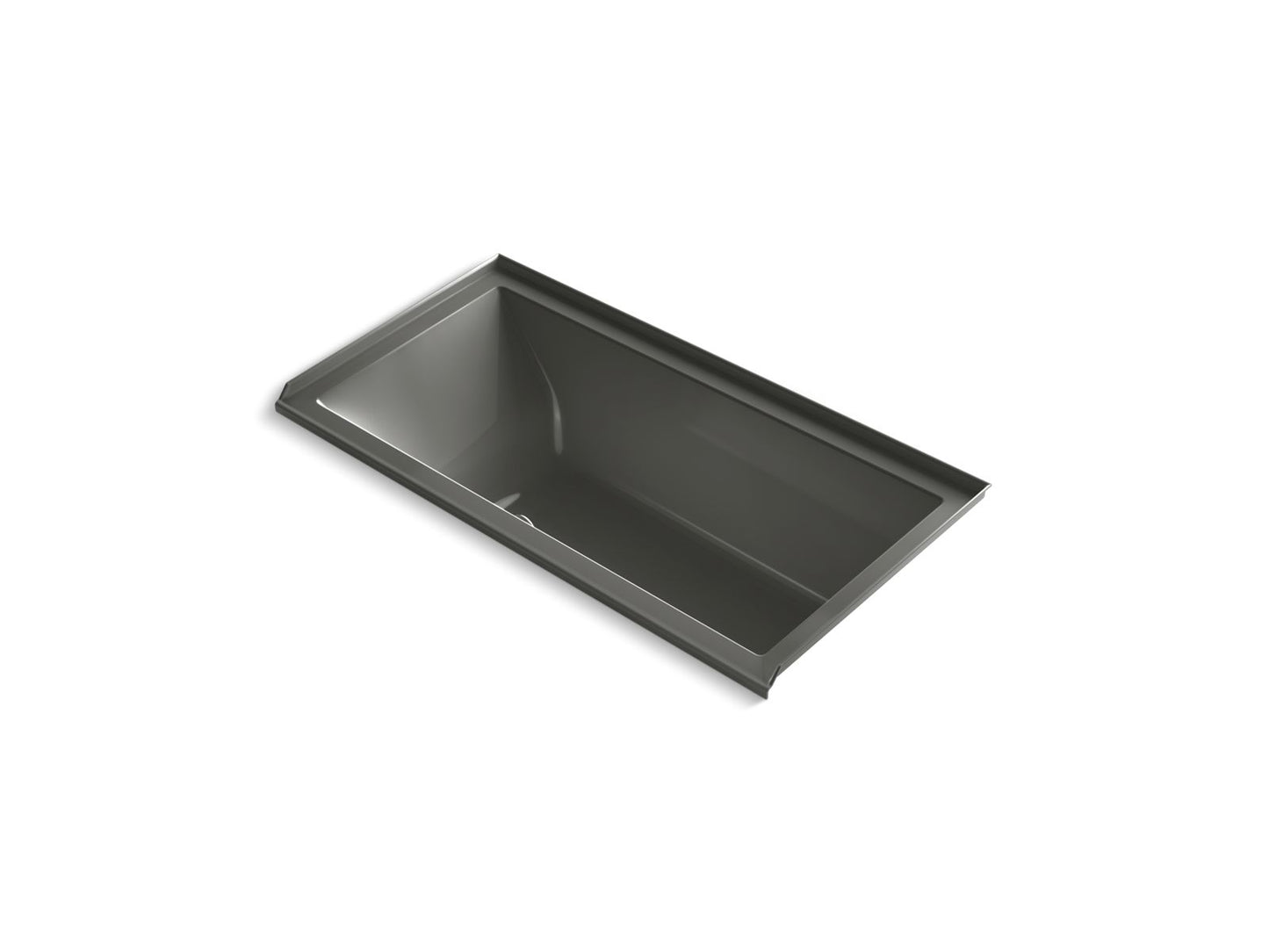 KOHLER K-1167-GHRW Underscore 60" x 30" alcove Heated BubbleMassage air bath with Bask, right drain