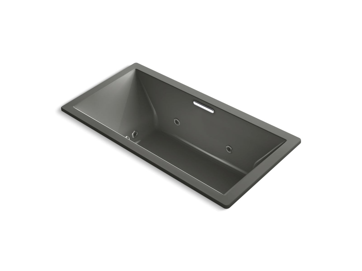 KOHLER K-1835-XHGH Underscore 72" x 36" drop-in Heated BubbleMassage air bath with whirlpool
