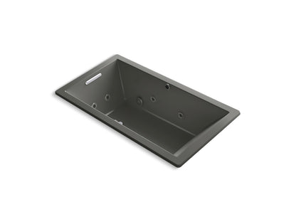 KOHLER K-1173-XHGH Underscore 66" x 36" drop-in Heated BubbleMassage air bath with whirlpool