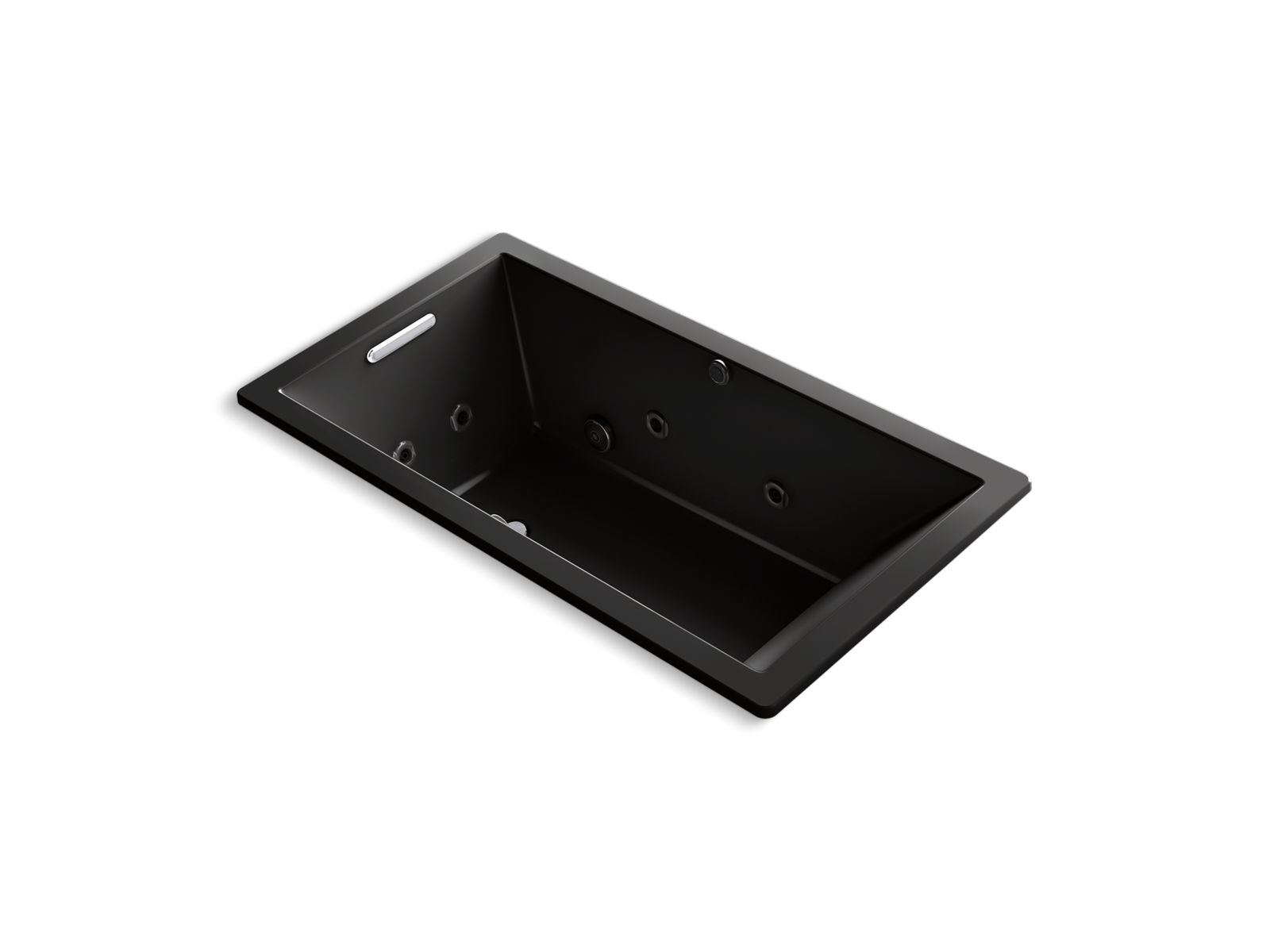 KOHLER K-1173-XHGH Underscore 66" x 36" drop-in Heated BubbleMassage air bath with whirlpool