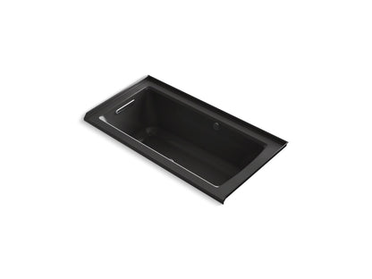 KOHLER K-1947-GHLW Archer 60" x 30" alcove Heated BubbleMassage air bath with Bask heated surface, left drain