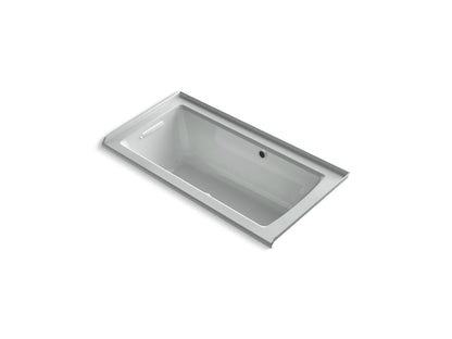 KOHLER K-1947-GHLW Archer 60" x 30" alcove Heated BubbleMassage air bath with Bask heated surface, left drain