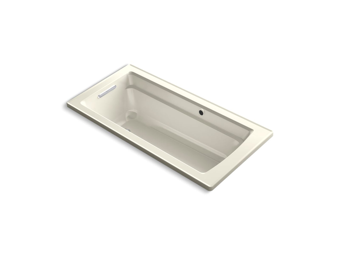 KOHLER K-1948-W1 Archer 66" x 32" drop-in bath with Bask heated surface