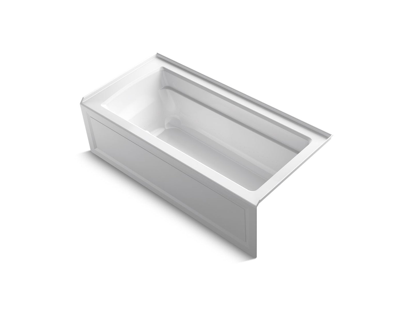 KOHLER K-1949-GHRAW Archer 66" x 32" alcove Heated BubbleMassage air bath with Bask heated surface, right drain