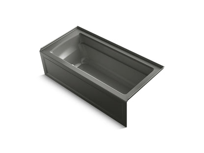 KOHLER K-1949-GHRAW Archer 66" x 32" alcove Heated BubbleMassage air bath with Bask heated surface, right drain