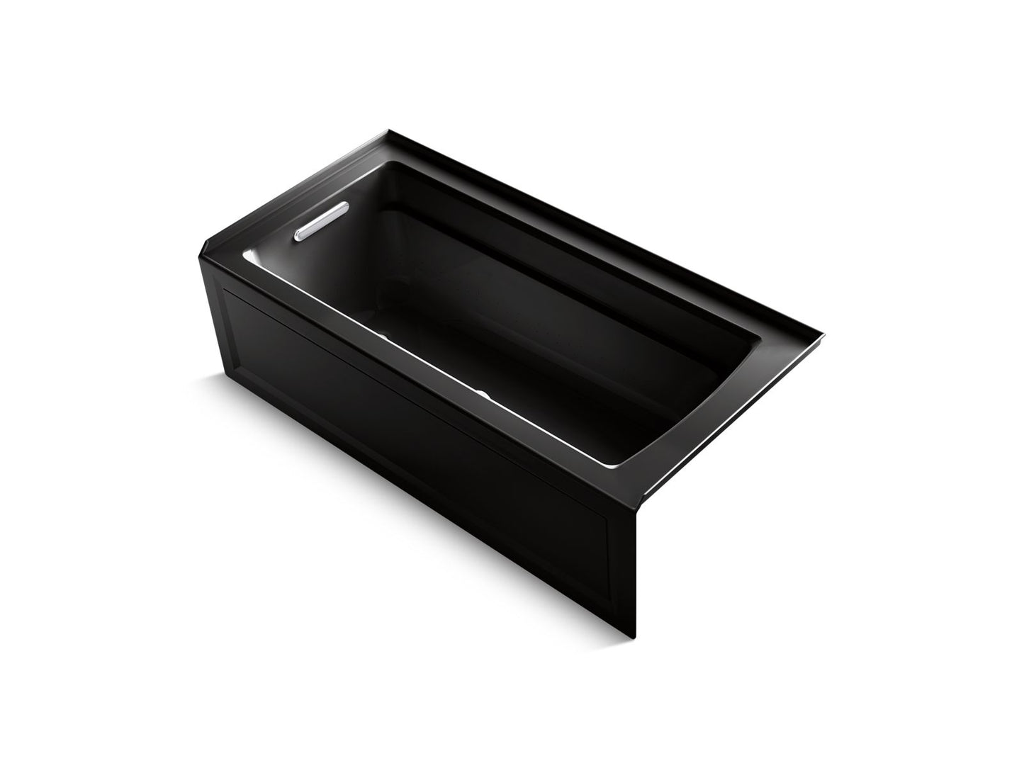 KOHLER K-1949-GHLAW Archer 66" x 32" alcove Heated BubbleMassage air bath with Bask heated surface, left drain