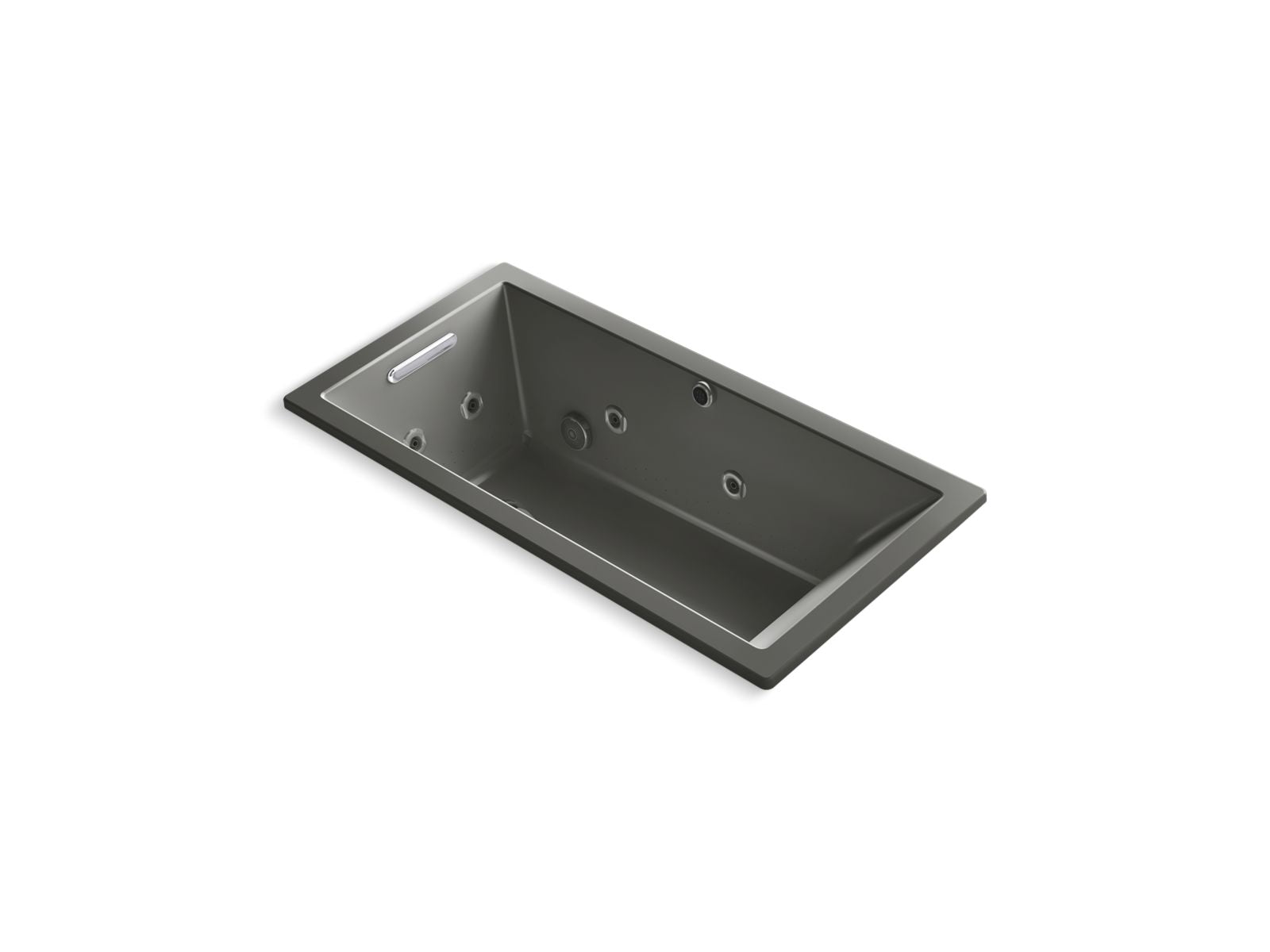 KOHLER K-1167-XHGH Underscore 60" x 30" drop-in Heated BubbleMassage air bath with whirlpool