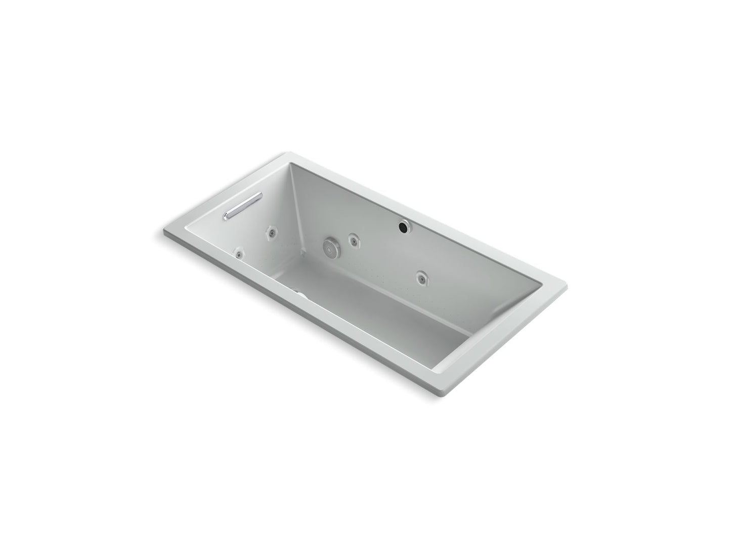 KOHLER K-1167-XHGH Underscore 60" x 30" drop-in Heated BubbleMassage air bath with whirlpool