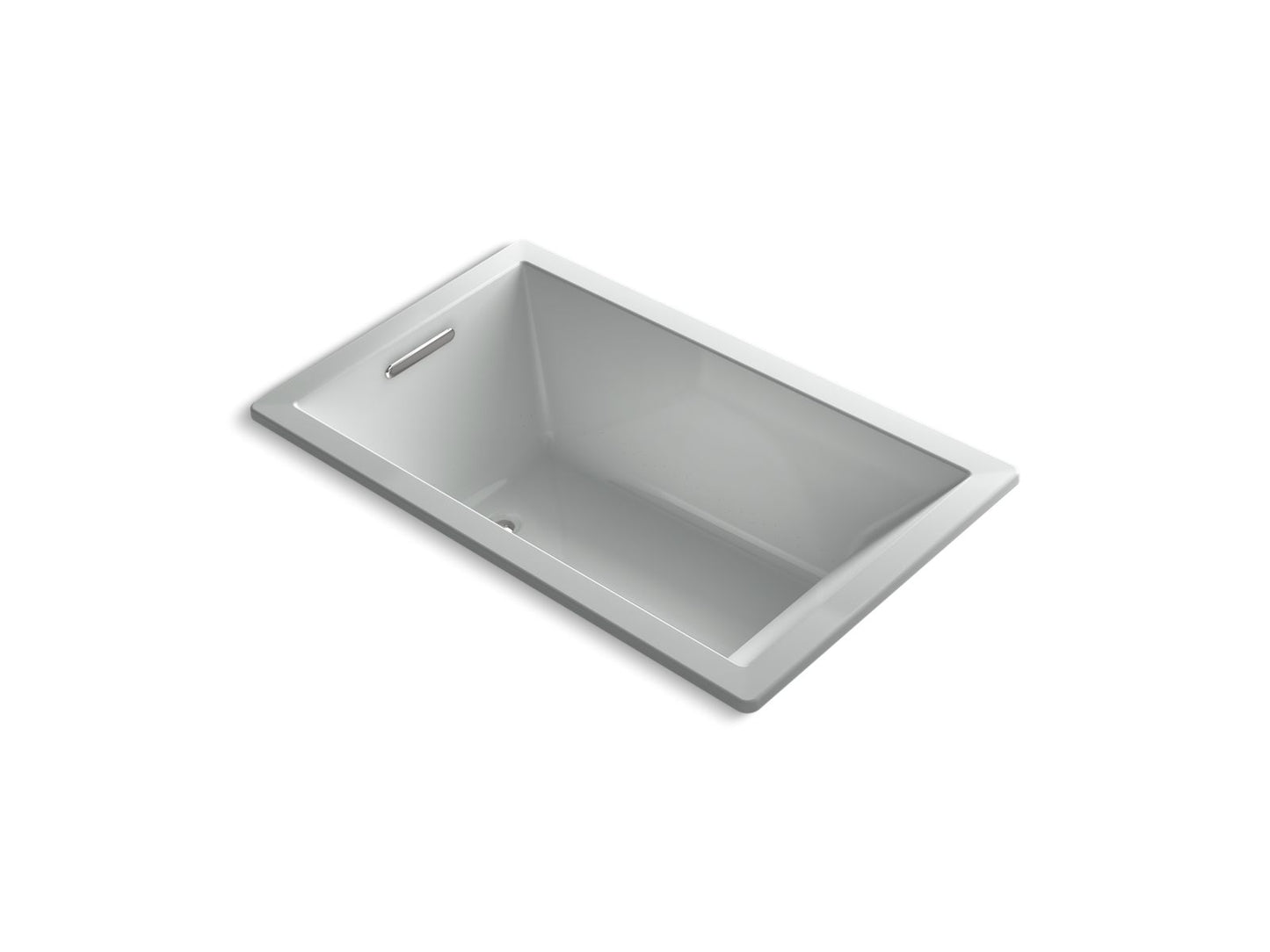 KOHLER K-1849-GHW Underscore 60" x 36" drop-in Heated BubbleMassage air bath with Bask heated surface