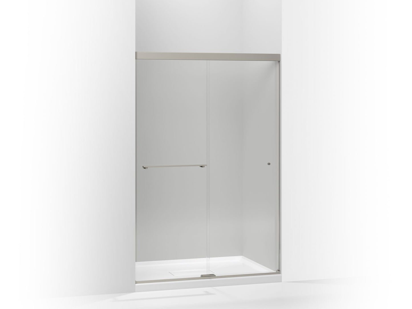 KOHLER K-707100-L Revel Sliding shower door, 70" H x 44-5/8 - 47-5/8" W, with 1/4" thick Crystal Clear glass