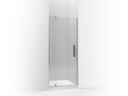 KOHLER K-707506-L Revel Pivot shower door, 74" H x 27-5/16 - 31-1/8" W, with 5/16" thick Crystal Clear glass