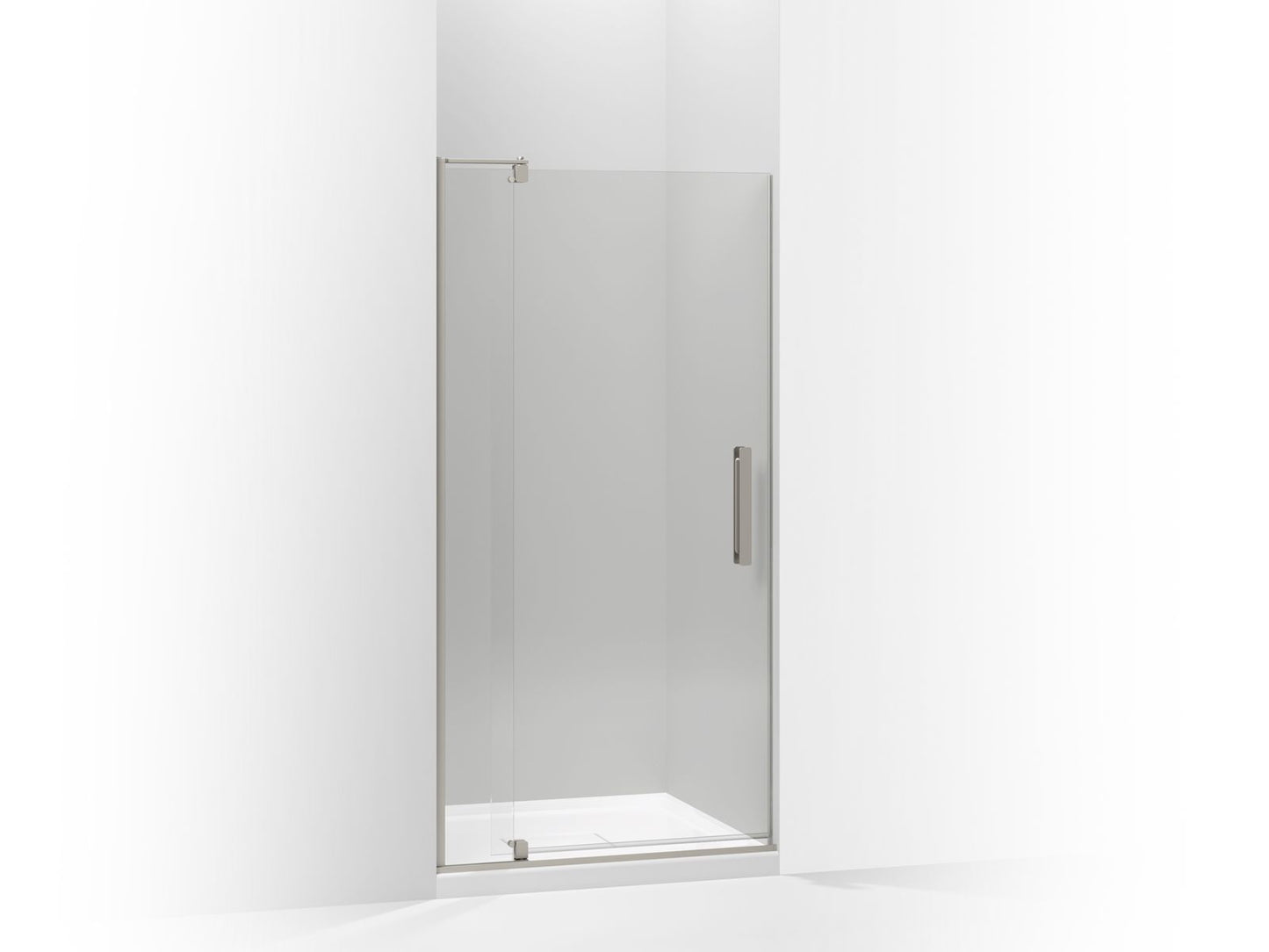 KOHLER K-707510-L Revel Pivot shower door, 70" H x 31-1/8 - 36" W, with 1/4" thick Crystal Clear glass