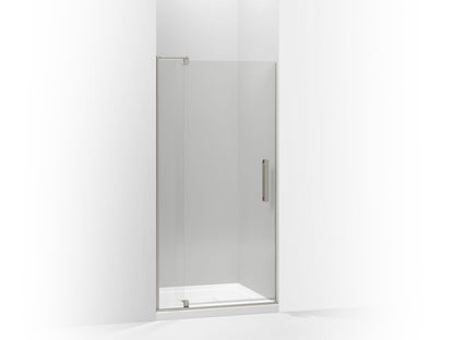 KOHLER K-707516-L Revel Pivot shower door, 74" H x 31-1/8 - 36" W, with 5/16" thick Crystal Clear glass