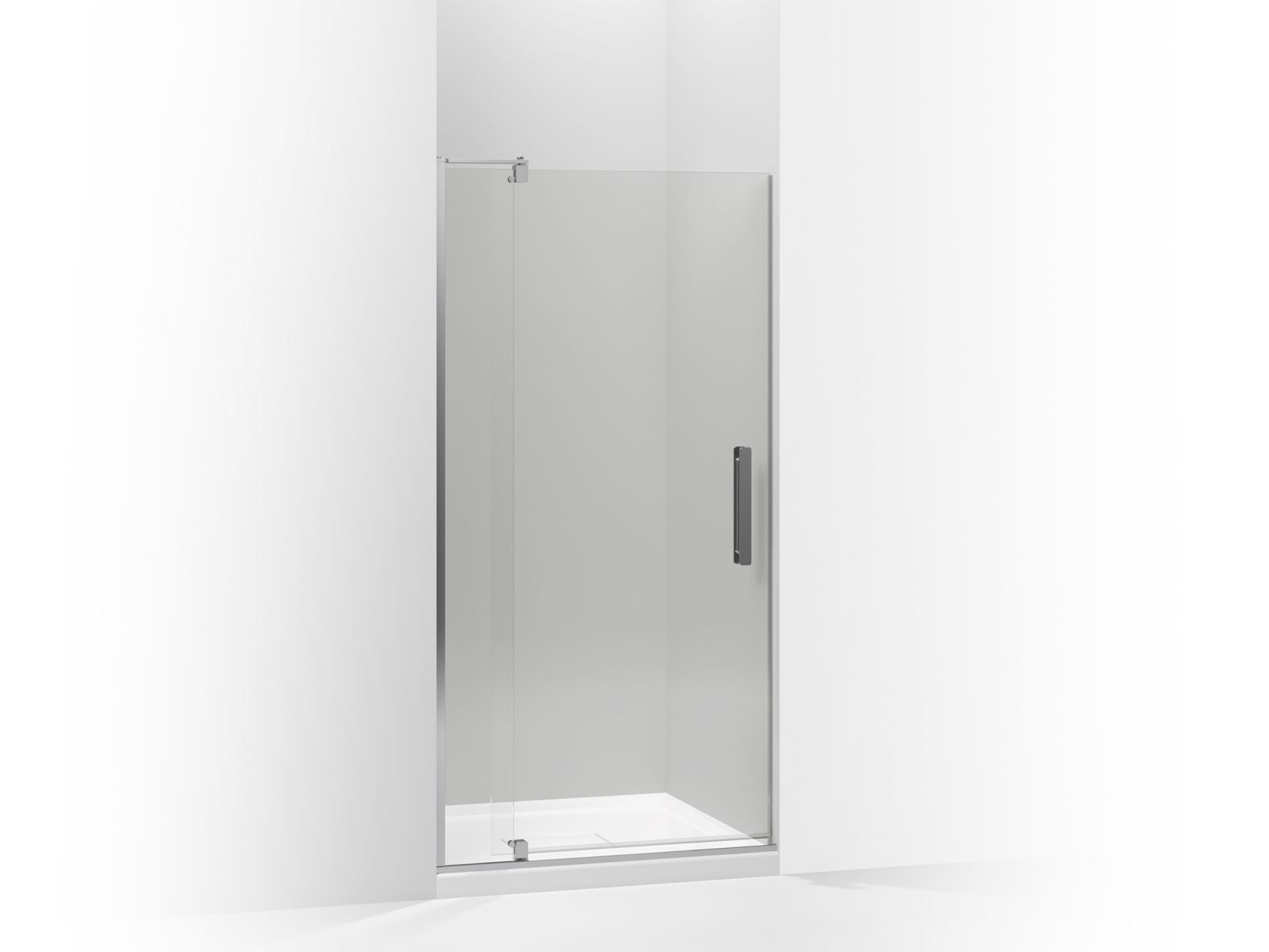KOHLER K-707536-L Revel Pivot shower door, 74" H x 35-1/8 - 40" W, with 5/16" thick Crystal Clear glass
