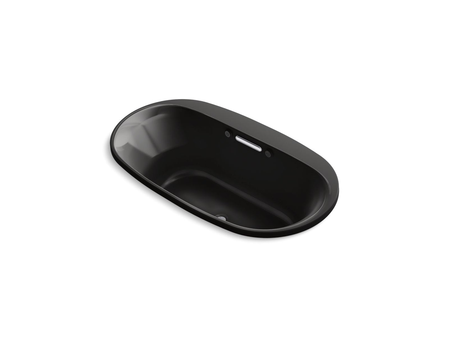 KOHLER K-5716-GHW Underscore 66" x 36" drop-in Heated BubbleMassage air bath with Bask heated surface