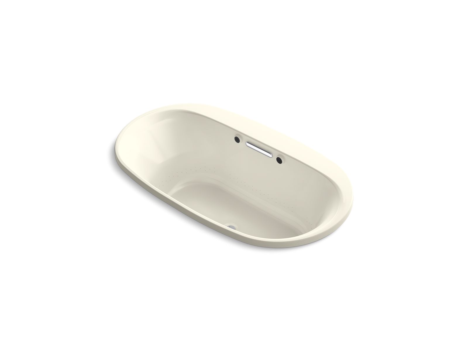 KOHLER K-5716-GHW Underscore 66" x 36" drop-in Heated BubbleMassage air bath with Bask heated surface