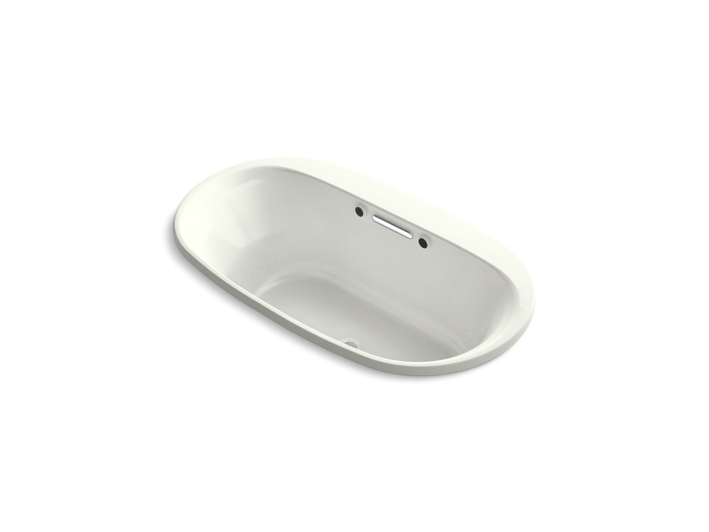 KOHLER K-5716-GHW Underscore 66" x 36" drop-in Heated BubbleMassage air bath with Bask heated surface