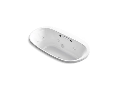 KOHLER K-5716-XHGH Underscore 65-1/2" x 35-3/4" drop-in Heated BubbleMassage air bath with whirlpool