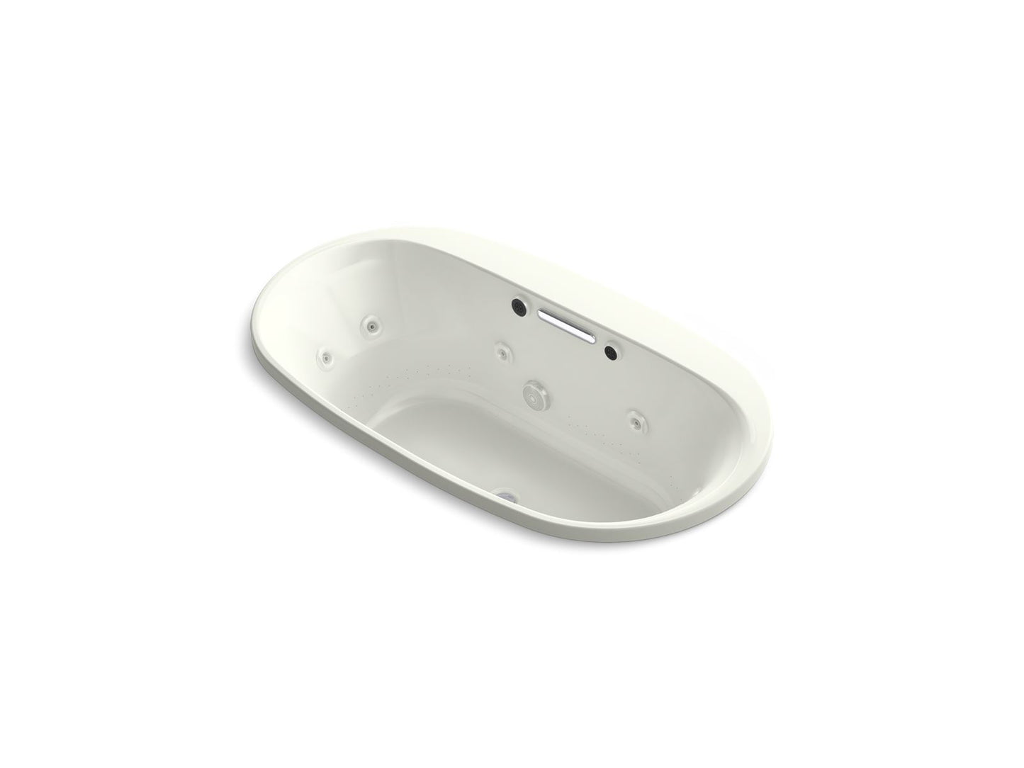 KOHLER K-5716-XHGH Underscore 65-1/2" x 35-3/4" drop-in Heated BubbleMassage air bath with whirlpool