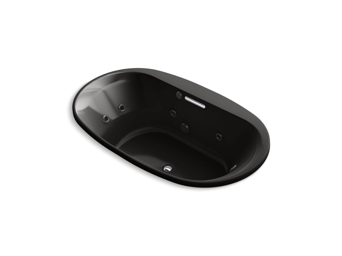 KOHLER K-5718-JH Underscore 72" x 42" drop-in heated whirlpool bath