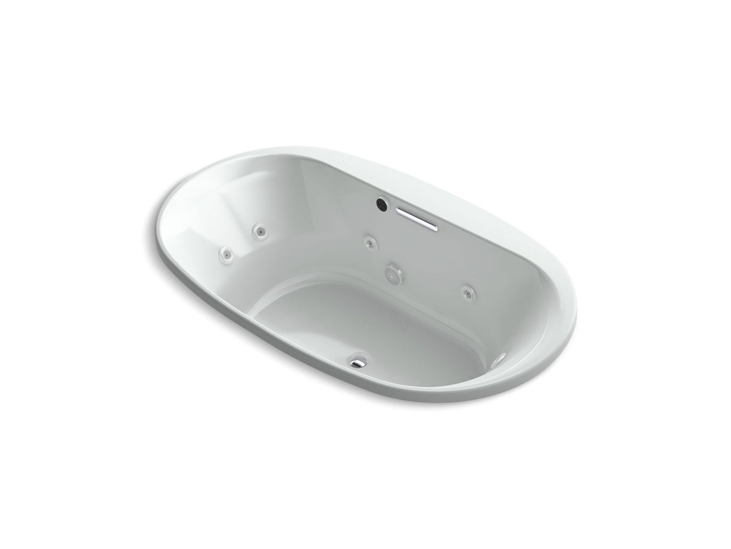 KOHLER K-5718-JH Underscore 72" x 42" drop-in heated whirlpool bath