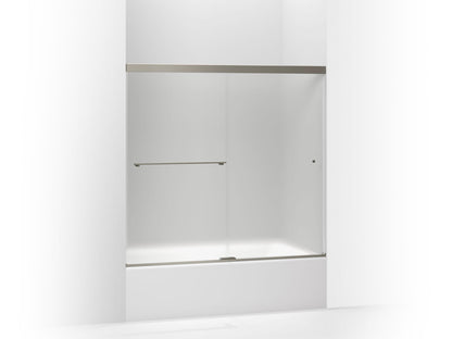 KOHLER K-707000-D3 Revel Sliding bath door, 55-1/2" H x 56-5/8 - 59-5/8" W, with 1/4" thick Frosted glass