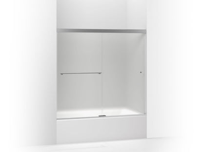 KOHLER K-707000-D3 Revel Sliding bath door, 55-1/2" H x 56-5/8 - 59-5/8" W, with 1/4" thick Frosted glass